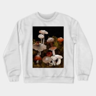 Mushroom forest floor watercolor Crewneck Sweatshirt